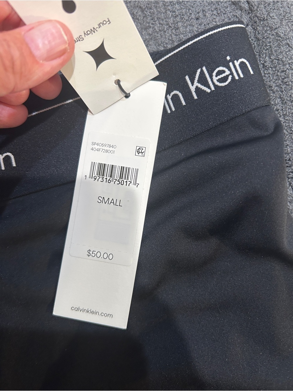 Calvin Klein women Black biker shorts - Small